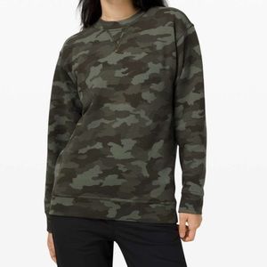 lululemon athletica Camouflage Sweatshirt - Green and Black